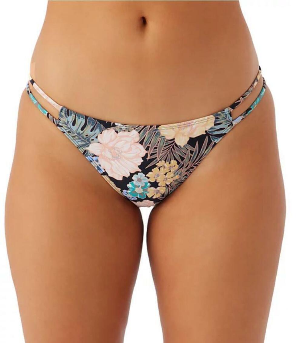 O'Neill Juniors' Women's Multicolor Macaw Tropical Side-Cutout Bottoms XL NWT